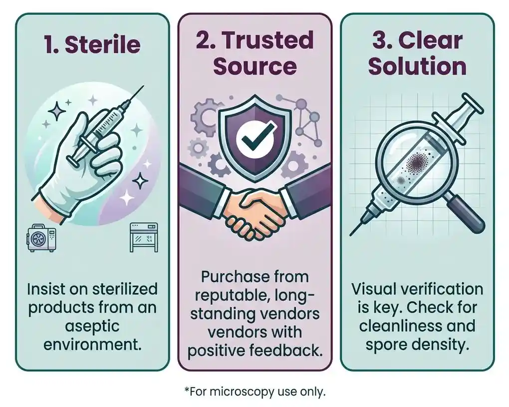 how to choose spore syringe UK quality guide