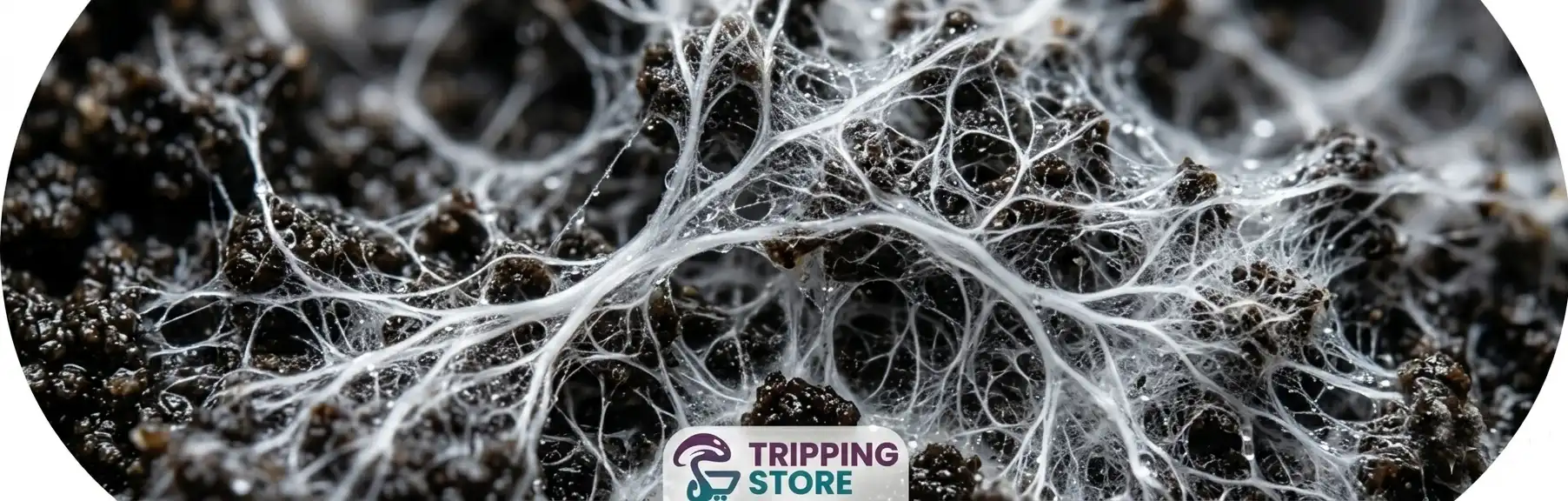 mycelium network structure mushroom growth