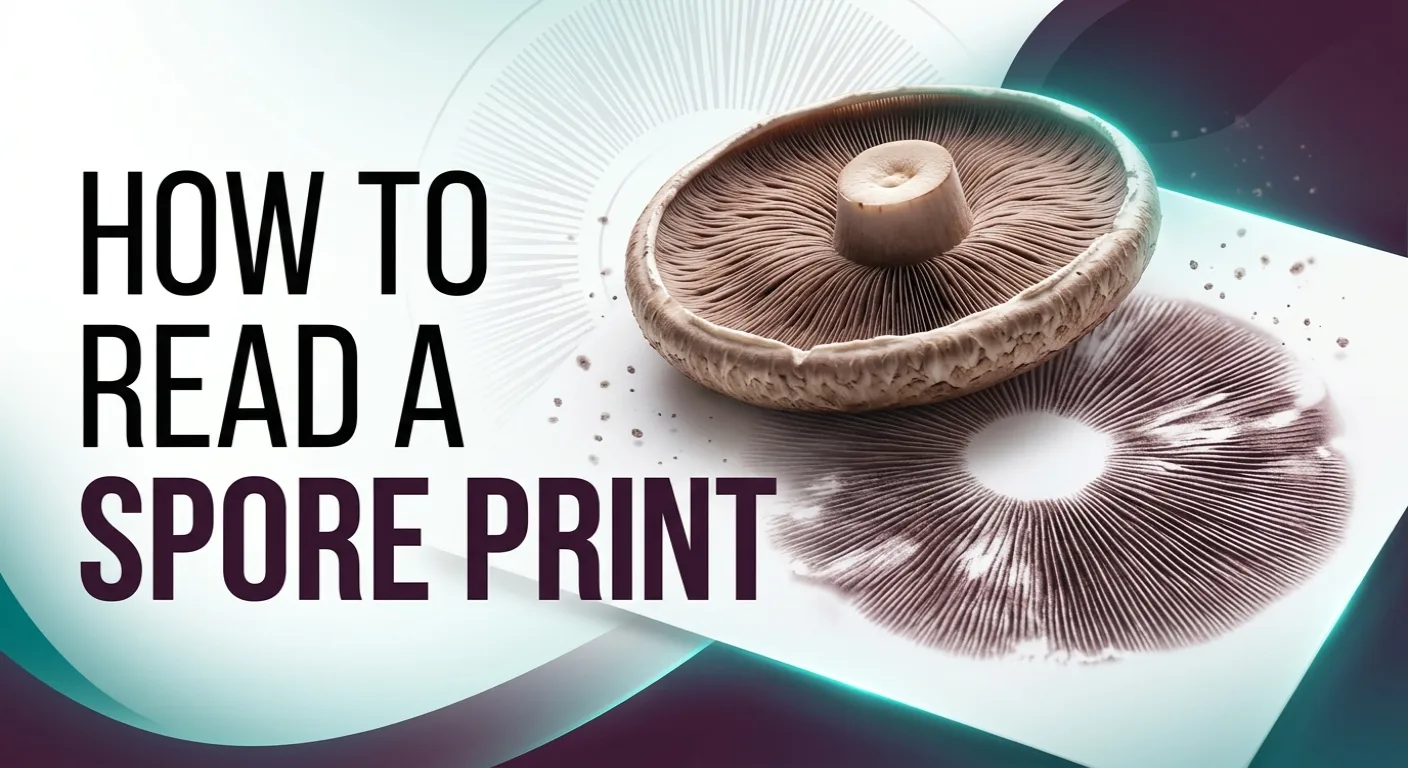 How to read a mushroom spore print