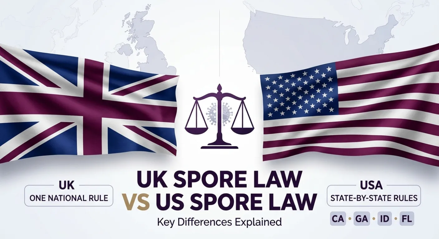 UK spore law vs US spore law key differences